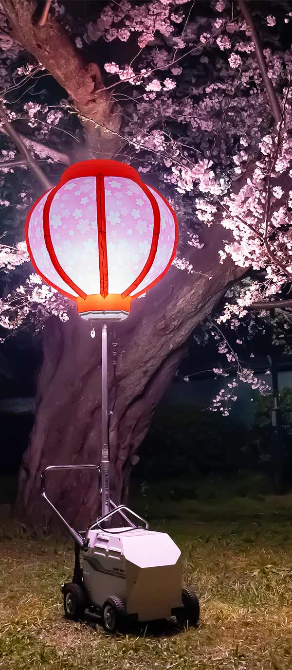 column-ohanami4 府中市民桜まつりデザインバルーン使用例
