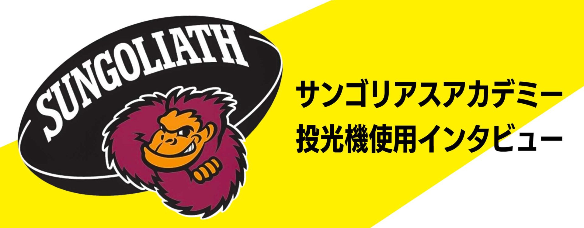 サンゴリアスアカデミー投光機使用例